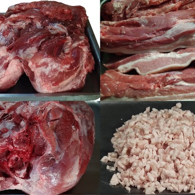 Види свинячого м'яса для домашньої Чорної ковбаси